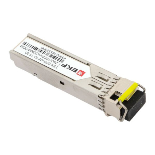 SFP модуль 1,25 Гбит одинарное одномодовое оптоволокно Tx1550нм/Rx1310нм 20км TSX EKF
