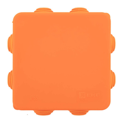 Коробка огнестойкая E45 85x85x40мм с клеммниками 6 полюсов 0,5-4мм2 IP55 HF EKF