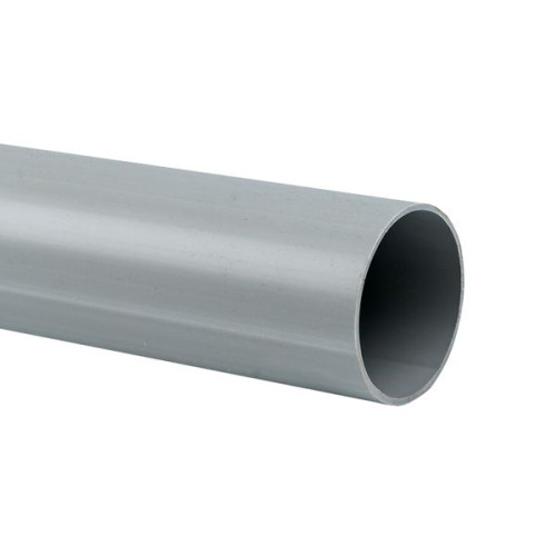 Труба гладкая ПВХ жест. d63 мм (3 м) (21 м/уп) серая EKF-Plast