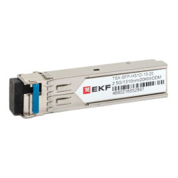 SFP модуль 2,5 Гбит одинарное одномодовое оптоволокно Tx1310нм/Rx1550нм 20км TSX EKF