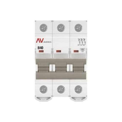 Авт. выкл. AV-6 3P 40A (B) 6kA EKF AVERES
