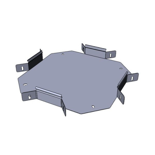 Ответвитель крест. 50x100 мм (плоский) EKF