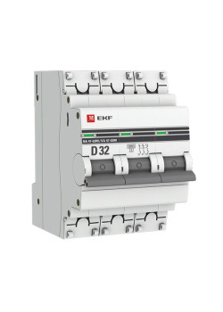 Авт. выкл. ВА 47-63M 3P 32А (D) 6кА без тепл. расцепит. EKF PROxima