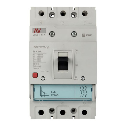 AV-POWER-1/3 20А 35кА TR EKF AV-POWER-1/3 20А 35кА TR EKF