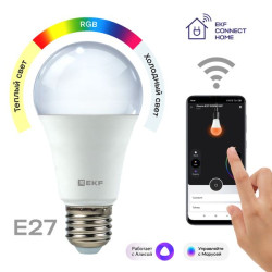 Умная лампа EKF Connect RGBW E27
