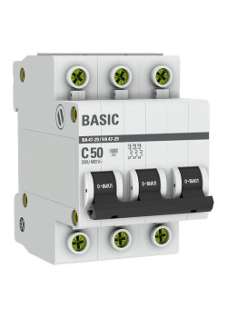 Авт. выкл. ВА 47-29 3P 50А (C) 4,5кА BASIC