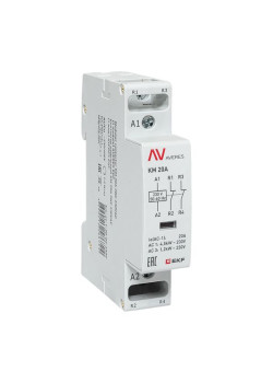 Контактор модульный КМ 20А 2NC 230В АС (1 мод.) AVERES EKF