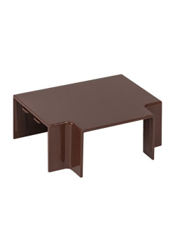 Угол T-образный (40x25) (4 шт) темн. дерево EKF-Plast