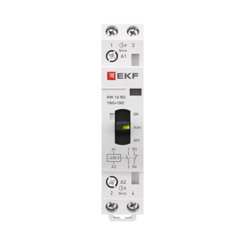 Контактор модульный КМ РУ 16А 1NO+1NC 230В АС (1 мод.) PROXIMA EKF