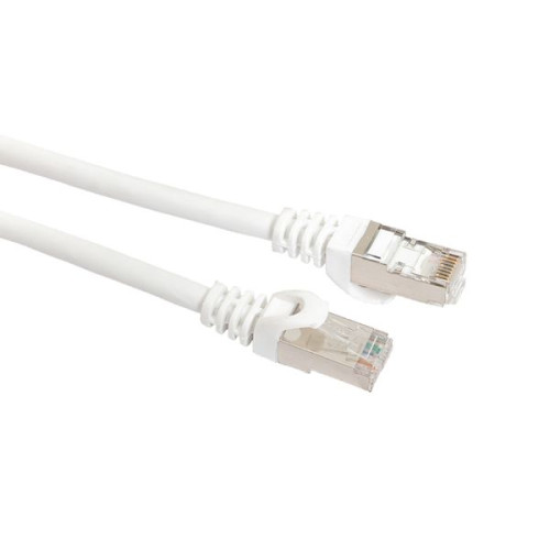 Патч-корд TERACOM CS Cat.6A экран. S/FTP LSZH белый (3,0м)