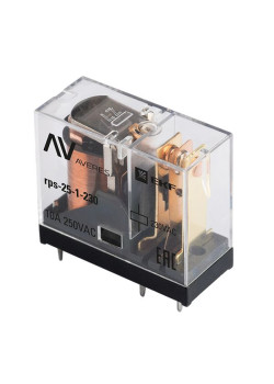 Реле промежуточное РП slim 25/1 10A 230В AC