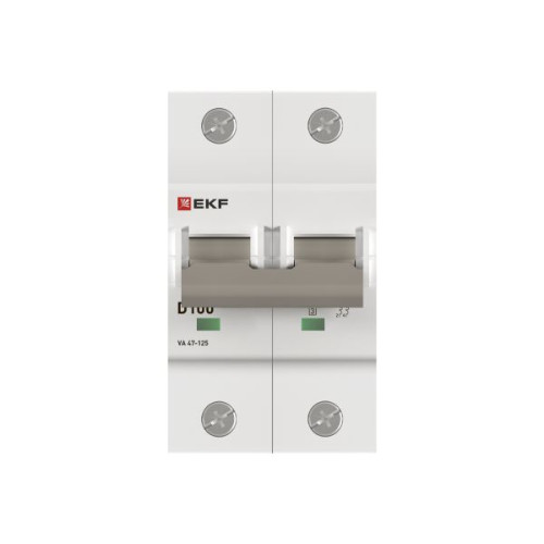 Авт. выкл. ВА 47-125 2P 100А (D) 15кА PROXIMA EKF