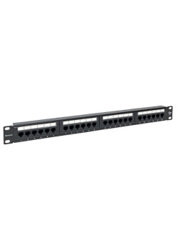 Патч-панель TERACOM 19'' Cat.5E 1U неэкран. UTP 24 порта RJ-45 110 IDC