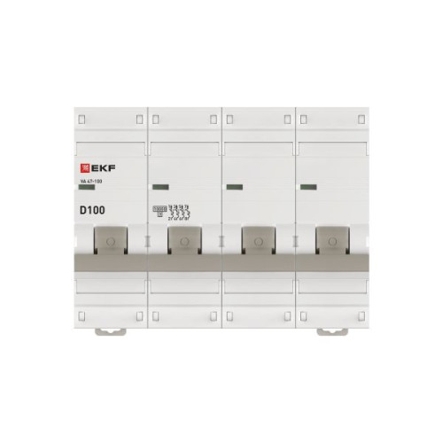 Авт. выкл. ВА 47-100 4P 100А (D) 10kA PROXIMA EKF Авт. выкл. ВА 47-100 4P 100А (D) 10kA PROXIMA EKF